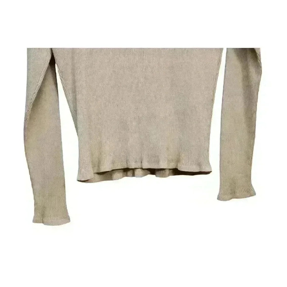 Carlisle Cardigan Sweater Size XL 100% Silk Ribbed Knit Career Workwear Stretch - Picture 9 of 9